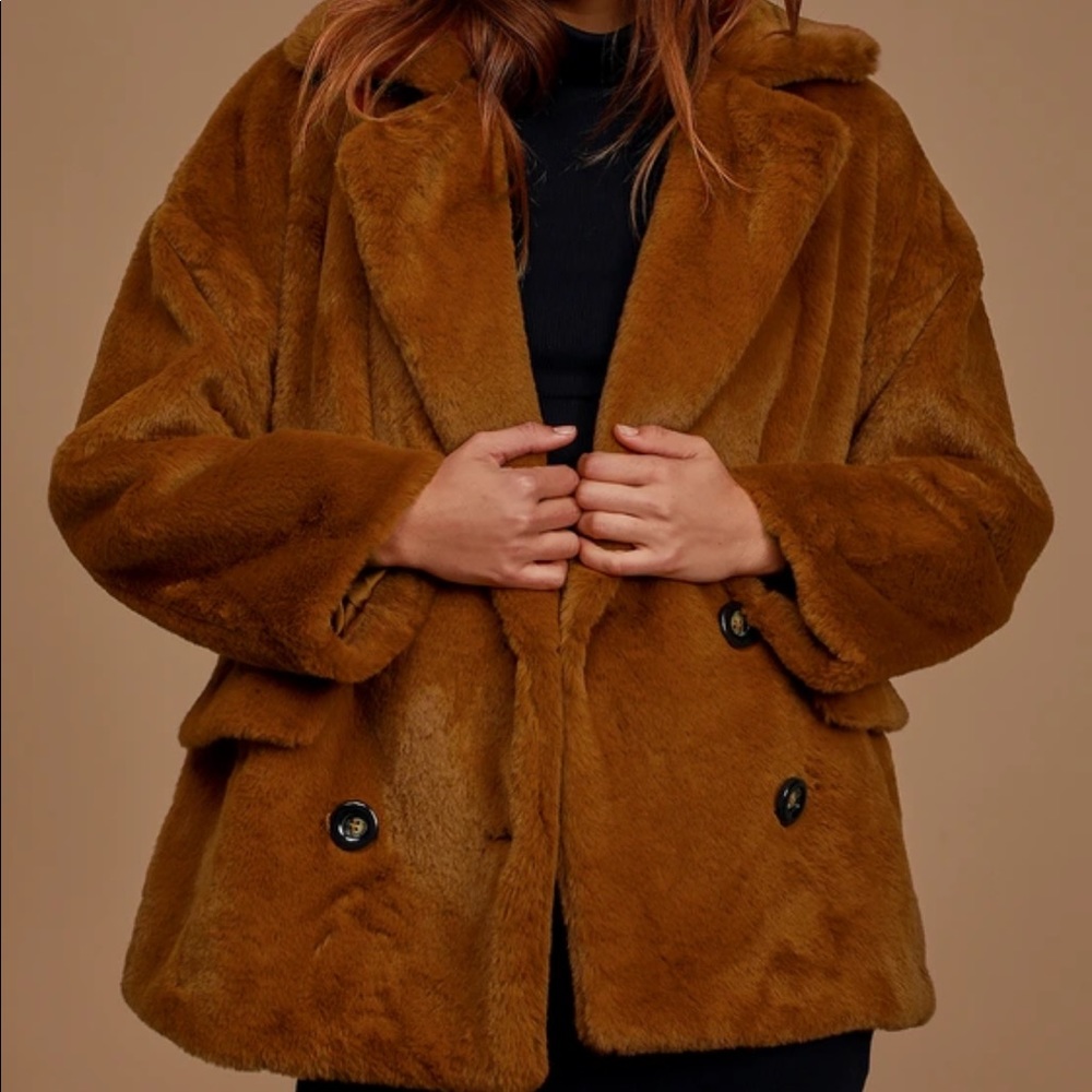 FREE PEOPLE Kate faux fur coat